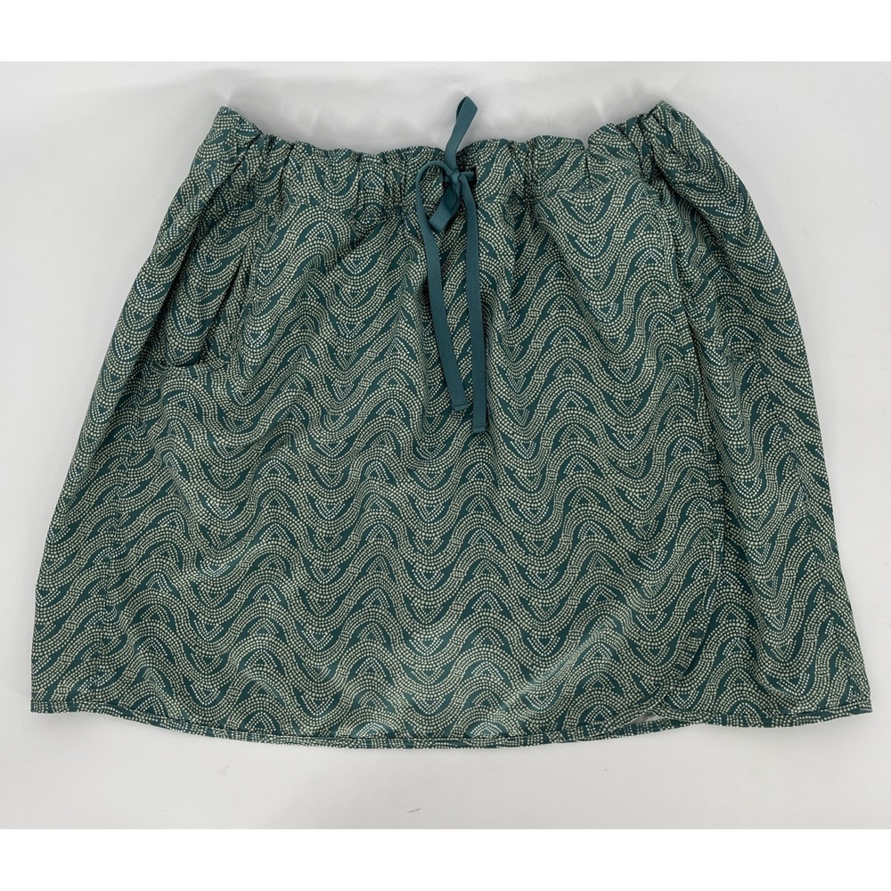 Patagonia Teal Wave Print Skort